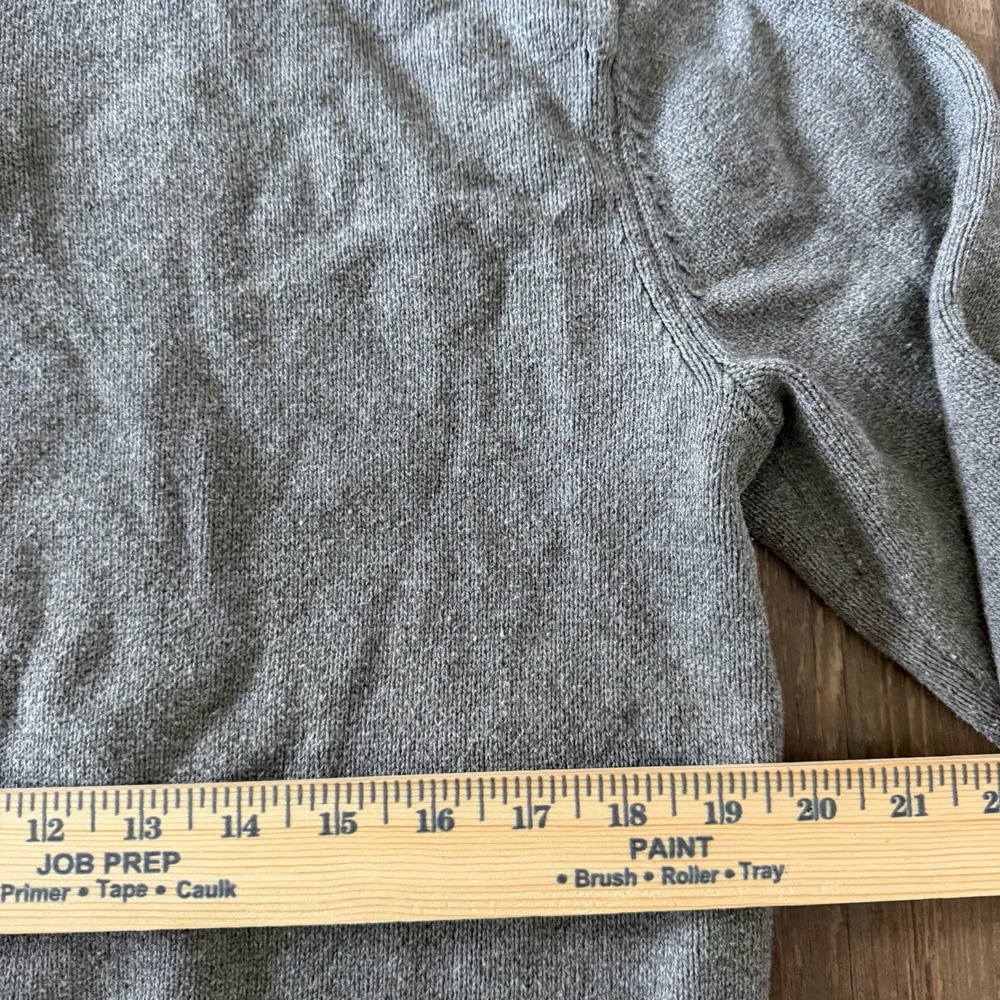 Alex Mill Carl Polo Sweater Chunky Wool Cotton Heather Grey S Preppy Fall Casual - Picture 5 of 8